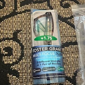 Foster Grant Tortoiseshell Multi-Focus Reading Glasses +1.75